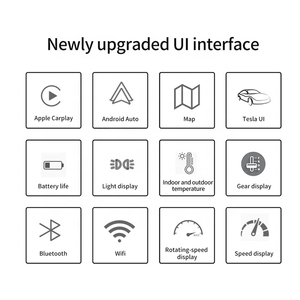 หน้าจอแสดงผลดิจิตอลขนาด 8.8 นิ้ว สำหรับ <span class=keywords><strong>Tesla</strong></span> <span class=keywords><strong>Model</strong></span> <span class=keywords><strong>3</strong></span> Y แผงหน้าปัด LCD พร้อมระบบ Wireless CarPlay และ Android Auto รองรับระบบนำทาง - Product Image 5