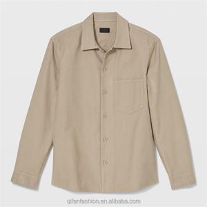 Custom Heavy Twill Canvas <strong>Shirt</strong> Jacket <strong>Moleskin</strong> Overshirt for Men - Product Image 3