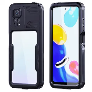 For Xiaomi Redmi Note 11s / Note 11 Case Waterproof Ip68 Underwater Diving Swimming Shockproof Tpu+pc Phone Case