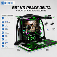 Simulateur de tir VR pour 4 joueurs, machine de jeu d'arcade pour parc d'attractions intérieur, équipement de tir à la réalité virtuelle