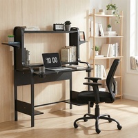 Bureau d'ordinateur moderne et minimaliste pour le bureau à domicile, table d'étude pour la maison, bureau de jeu pour la chambre avec porte-gobelet