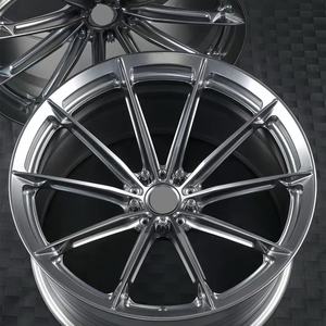Nuevas Llantas de Aleación de Aluminio Forjadas Monobloque de Una Pieza 5x112/114.3/120 Diseño Cóncavo Negro Semibrillante para Mercedes Audi - Product Image 3