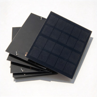 Panneau solaire ETFE 2W 5V, cellules solaires monocristallines, chargeur solaire pour téléphone portable, batterie 3.7V-5V, système d'éclairage pour jouets, 120x120mm