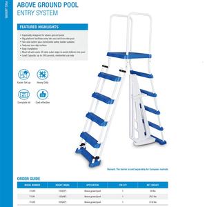 Intex — accessoires <span class=keywords><strong>de</strong></span> <span class=keywords><strong>piscine</strong></span> gonflables, cadre métallique, échelle, extérieur ou au-dessus du sol, nouveauté Offre Spéciale - Product Image 2