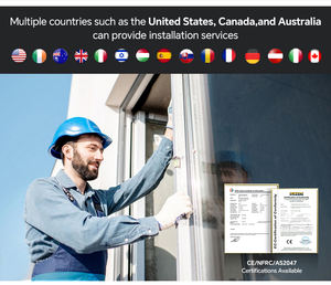 Hoge Beveiliging Multi Glijbaan Patio Deur Orkaan Aluminium Vouw Patio Deur Thermische Onderbreking - Product Image 2