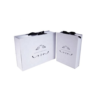 Điện Thoại Trường Hợp Bao Bì Màu Trắng Cứng Nhắc Hộp Với Băng Biểu Tượng Với Vàng Hoặc Bạc Dập Nóng Giấy Bao Bì Cho Hộp Quà Tặng - Product Image 2