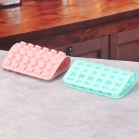 Nuevo molde de pastel de silicona de resina de oso ecológico 50 oso DIY Fondant QQ azúcar Chocolate bandeja de hielo juego para hornear para bolsa de comida de caramelo