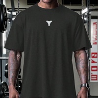 Rainbow Spray OEM/ODM Sport Men's Screen Print Camisetas de gimnasio de gran tamaño Casual Workout Fitness Camiseta transpirable de secado rápido para hombres