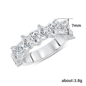 Anello a Spirale con Zirconi a Goccia per Donne, Gioiello Elegante e Scintillante, Regalo di Compleanno alla Moda - Product Image 4