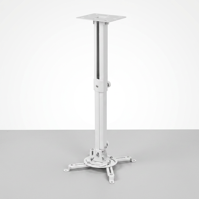 HEYU Universal Ceiling Projector Bracket with Adjustable Height and Extendable Arms Rotating Swivel Mount for Projector