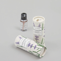 Tubo de Papel para Botellas de Perfume, Cilindro de Primera Calidad con Borde Enrollado, Empaque Personalizado con Logotipo para Marcas de Fragancias