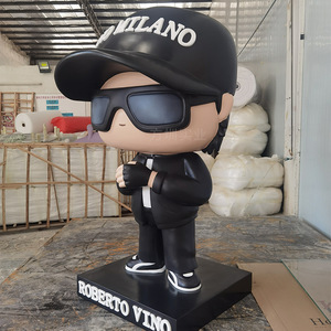 Figura de Resina Roberto Vino, Escultura para Montar en el Suelo, Decoración Artística, Estilo Contemporáneo, Paquete de una Sola Pieza - Product Image 2