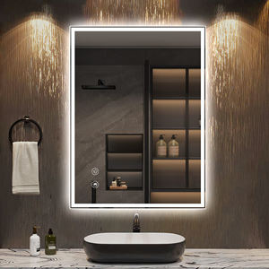 Miroir LED lumineux frontal pour hôtel, homologué ETL, taille personnalisée, étanche, moderne, avec éclairage intégré, pour salle de bain, <span class=keywords><strong>Techno</strong></span> - Product Image 4
