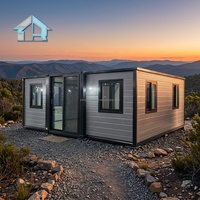 Maison conteneur préfabriquée en acier de 20 pieds, design moderne, garantie 3 ans, transportable, cabine modulaire, bureau de chantier, stockage