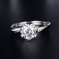 Bague de fiançailles en moissanite, design original, fabrication d'usine, avec réduction