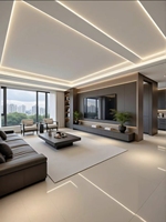 Style minimaliste italien, conception professionnelle pour toute la maison, solution de conception tout-en-un - Meubles sur mesure - Service de rendu 3D