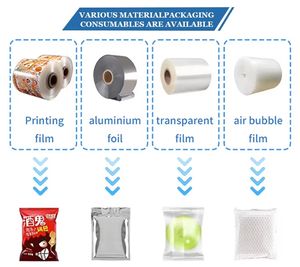 Đa chức năng hoàn toàn tự động hiệu quả cao Gói dán nhãn đông lạnh Burger Cookie nấu chín thực phẩm bánh sandwich giấy Gối máy - Product Image 4