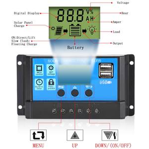 Contrôleur de charge solaire PWM 12V 24V 48V 10A 20A 30A 40A 50A 60A en gros - Product Image 1