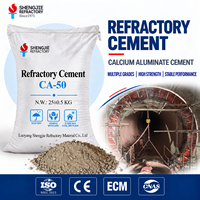 Ciment réfractaire à haute teneur en alumine CA50 CA70, ciment à haute résistance à la température, ciment alumineux pour revêtement de fours à haute température