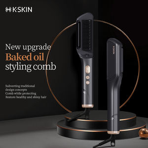 Brosse lissante professionnelle à écran LCD, technologie vapeur à ions négatifs, plaques en céramique PTC, usage hôtelier et domestique - Product Image 2