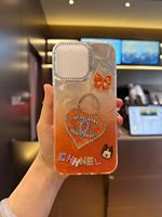 Étui de téléphone en strass diamanté pour iPhone 16 15 14 13 12 11 Pro Max, coque de protection