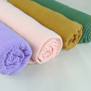 Tissu en mousseline et double <span class=keywords><strong>gaze</strong></span> pour bébé, couleurs unies, 100% <span class=keywords><strong>coton</strong></span>, uni et <span class=keywords><strong>blanc</strong></span>, tissé, bulle, pour langer, couverture <span class=keywords><strong>de</strong></span> bébé - Product Image 5