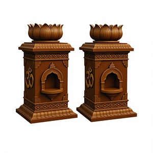 Soporte para Plantas de Tulsi/Albahaca, Hecho a Mano con Madera de Teca Sólida Tradicional, Personalizado y Duradero para Hogar, Oficina, Apartamento y Sala de Estar - Product Image 3
