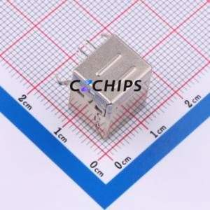 HX TYPE-BF 90 <b>USB</b> <b>Connector</b> Bent Lead Through Hole <b>Connector</b> Type-B Female Right Angle Insert 4P - Product Image 2