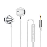 Écouteurs intra-auriculaires chromés universels à décodage numérique Type-C, compatibles avec iPhone 15, pour le sport et le gaming, 3,5 mm