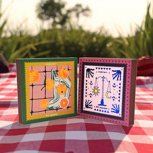 Candele in legno rosa con scatole di fiammiferi di sicurezza personalizzate per la stampa personalizzata del Logo - Product Image 2