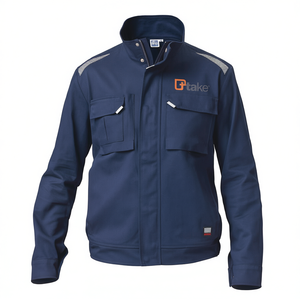 Veste respirante TTAKE bleue taille XL, uniforme de travail d'usine - Product Image 2