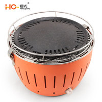 Nouveau design de barbecue portable au charbon de bois en acier inoxydable, barbecue turbo pour l'extérieur