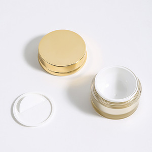 Juego de botellas de acrílico dorado Pomeranian de 50 ml para el cuidado de la piel, envase cosmético para loción, tónico, crema, frasco con bomba y tapa - Product Image 4