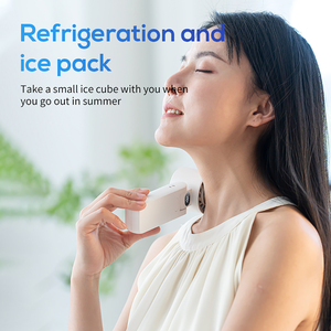 Foldable Portable High Speed <b>Ice</b> Cooling Handheld Fan Three-Speed Rechargeable 4000mAh Battery Hands-Free Plastic Outdoor <b>Cooler</b> - Product Image 3