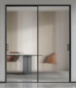 Puerta Corredera de Vidrio Templado Personalizable Anti-Impactos para Balcón Exterior, Puerta de Apertura Total para Invernadero, Patio o Baño - Product Image 1