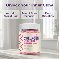 Gummies de collagène Solilan, directement de l'usine, avec multivitamines et biotine, complément pour la croissance des cheveux, complément de collagène