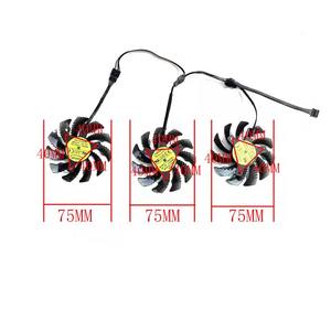 พัดลมวิดีโอการ์ดสำหรับ gabyte GTX 980 760 670 <span class=keywords><strong>580</strong></span> 770 760 960 560Ti <span class=keywords><strong>R9</strong></span> 290X 75มม. พัดลมระบายความร้อนกราฟิกการ์ด PLD08010S12HH - Product Image 6