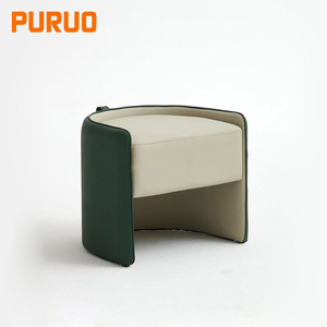 Pouf marocain en similicuir, coussin <span class=keywords><strong>de</strong></span> repose-pieds, tabouret souple, chaise paresseuse pour la maison, le salon, les hôtels et les maisons d'hôtes - Product Image 2
