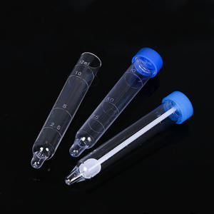 Vis Tube à essai de sédiment d'<span class=keywords><strong>urine</strong></span> Vis Collection d'<span class=keywords><strong>urine</strong></span> en plastique Tube à essai en plastique gradué Tube à essai transparent - Product Image 2