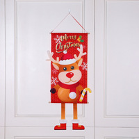 Vente chaude Noël Creative Bonhomme De Neige Père Noël Drapeaux Suspendus Décoration Props Maison Atmosphère Ornements