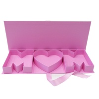 Boîtes rigides en carton écologiques de luxe pour la fête des mères, laminage mat, ruban cadeau en forme de lettre fait main, chocolat, sushi