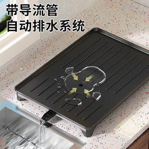 Égouttoir à vaisselle Chaozhou taille L, forme carrée avec plateau, séchage rapide, pour rangement de cuisine - Product Image 4