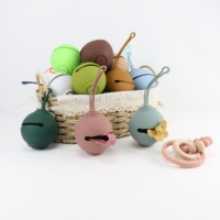Étui pour sucette personnalisé écologique pour bébé Porte-sucette portable avec clip factice Boîte à sucette Étui pour sucette en silicone pour bébé