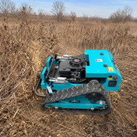 Tondeuse télécommandée pour l'entretien des vergers et des terrains agricoles à herbe épaisse