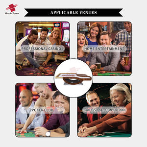 カップホルダー付き 高級 高品質 ルーレット ホイール テーブル ホーム ポーカー & カジノ ナイト用 - Product Image 6