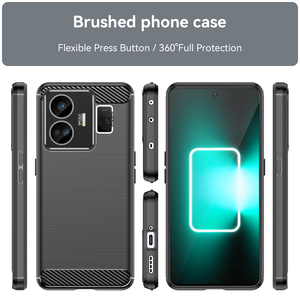 Coque de téléphone portable antichoc en Tpu pour Oppo Realme GT <span class=keywords><strong>Neo</strong></span> 5, coque arrière en Silicone en Fiber de carbone pour Oppo Realme <span class=keywords><strong>GT3</strong></span> - Product Image 2