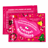 Coffret Cadeau Masque Lèvres de Noël : Masque Nourrissant Hydrogel au Collagène et à l'Avocat, Masque Hydratant et Réparateur Nuit Coréen