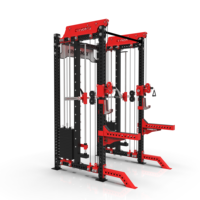 Jaula de Potencia CROSSMAX de Proveedor de Fábrica para Gimnasio en Casa, Rack de Sentadillas, Máquina Smith con Cruce de Cables para Ejercicios de Fitness y Pecho