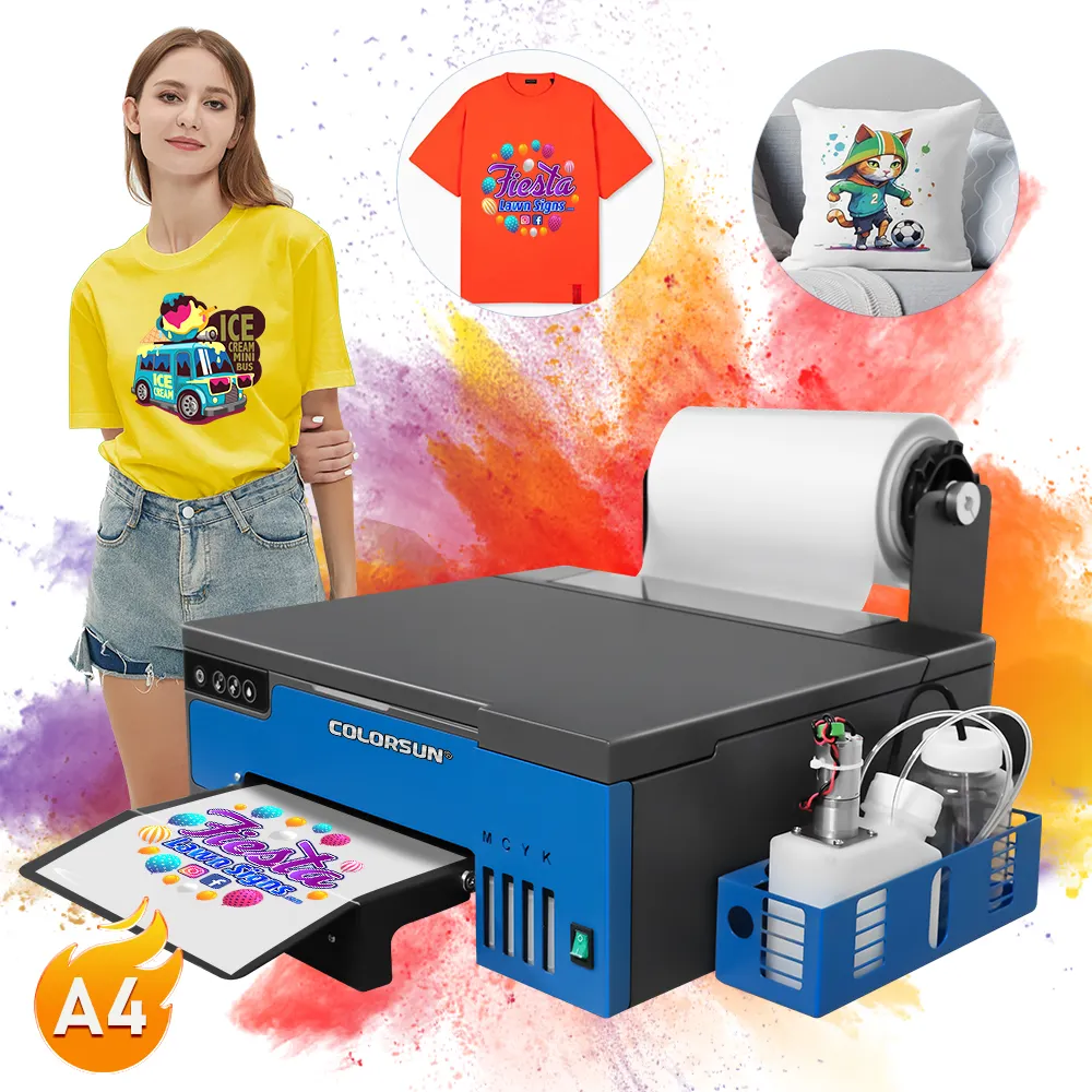 デジタル熱転写プリンターDTFペットフィルムプリンターXP600a4Tシャツプリンター印刷機
