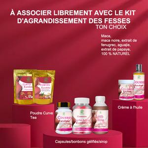 Conjunto de aumento de glúteos Curva de límite de cadera Mejora y rellena tus glúteos Suplementos herbales Traje de levantamiento de glúteos - Product Image 6